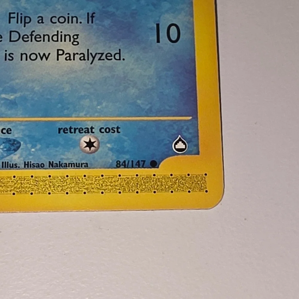 Pokemon Horsea 84/147 Aquapolis e-Reader Common Card 2002 Vintage TCG
